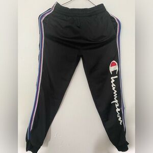 Boys Champion black joggers M